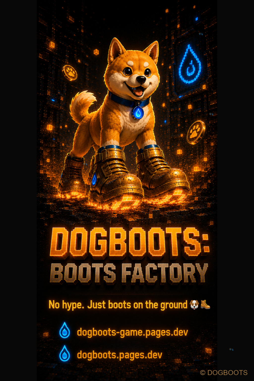 DOGBOOTS End Card frame